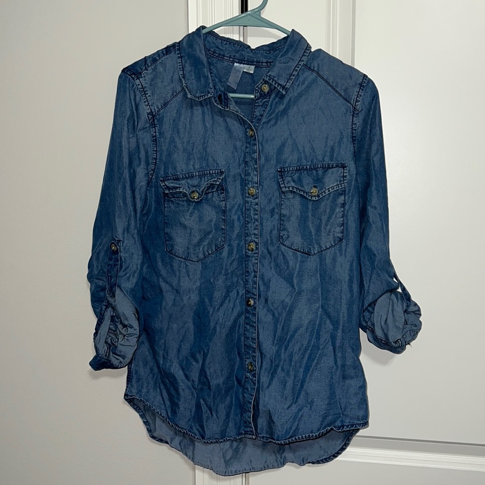Small Alya Denim Button Down Women’s Shirt